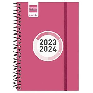 Finocam - Spir Color 2023 2024 weekoverzicht liggend september 2023 - augustus 2024 (12 maanden) roze Catalaans