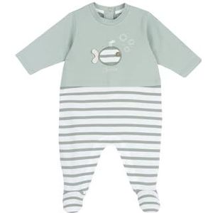 Chicco Katoenen romper met voet voor jongens 0-24, lichtgroen 03, 0 maanden, Lichtgroen 03, 0 Maanden