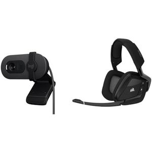 Logitech Brio 100 Full & Corsair VOID RGB Elite Wireless (7.1