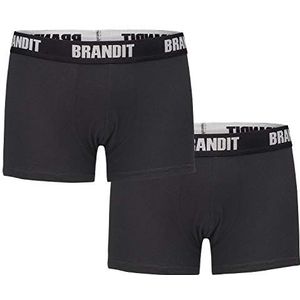 Brandit Boxershort logo, verpakking van 2 stuks, verschillende camouflagekleuren, Darkcamo en Black, 3XL