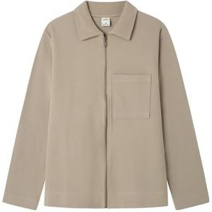 Springfield Flatback Daily Jacket Sweatshirt, Bruin, M voor Heren