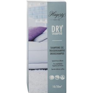 Hagerty Dry Shampoo Teppich Reinigungspulver 500 g I Spezial Trockenshampoo Pulver extra für empfindliche Teppiche Teppichböden Möbelstoffe I Fleckenentferner Teppich und Polsterreiniger Trocken