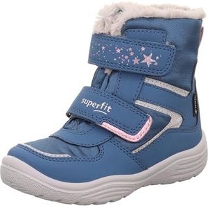 Superfit Meisjes Crystal warm gevoerde Gore-tex sneeuwlaarzen, blauw/grijs 8020, 30 EU Smal