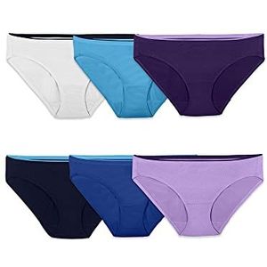 Fruit of the Loom Dames Ademend Ondergoed Multipack (Assorteerd), Micromesh - Bikini (6 Pack), L