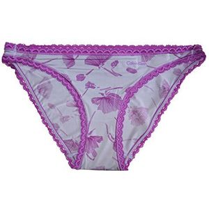 Calvin Klein Onderkleding dames slip seductief comfort taille - bikini, effen, Violet (Sketch Floral Print Ke1), S