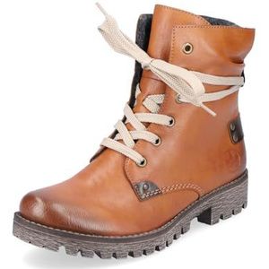 Rieker DAMES Enkellaarzen 78530, Vrouwen Veterlaarsjes,laarzen,chukka boot,korte laarzen,veterschoenen,Bruin (braun / 24),41 EU / 7.5 UK