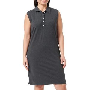 TYLIN Piqué-jurk voor dames, donkergrijs melange, XL