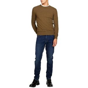 Sisley Mens L/S 102HS1B17 Sweater, Taupe Brown 7U2, L