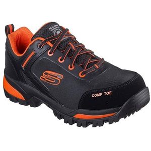 Skechers Heren Galton in afwachting van constructie laars, zwart/oranje, 7 UK, Zwart Oranje, 41 EU