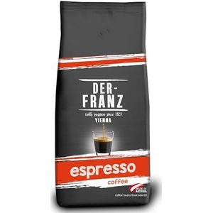 The-Franz Espresso koffie, intensiteit 5/5, Arabica en Robusta, hele boon, 1000g