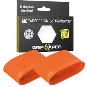 TAPEDESIGN – Scheenbeschermerhouder grip tapes van siliconen, voetbal mannen, vrouwen, oranje - houder voor voetbalsteunen, steuntape