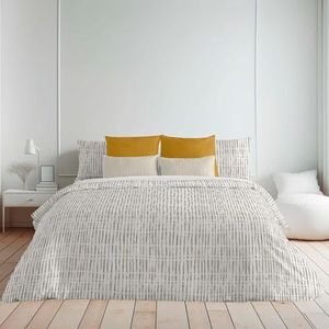 Belum Dekbedovertrek voor bedden van 90 cm (155 x 220 cm), stof 100% biologisch katoen, 175 draden, Oeko-Tex-gecertificeerd, model: Wellington