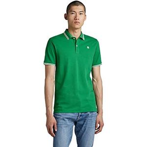 G-STAR RAW Dunda Slim Stripe Poloshirt voor heren, groen (Jolly Green 5864-D608), S, Groen (Jolly Green 5864-d608), S