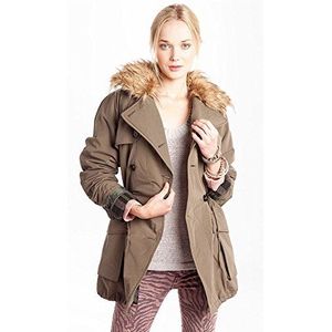 Prachtige dames trench outdoor stof coated parka