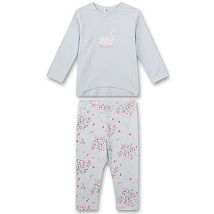 Sanetta Meisjespyjama, lang, blauw, comfortabele pyjama voor meisjes, lange nachtkledingset van duurzaam biologisch katoen. | Pyjamaset maat, blauw, 80 cm