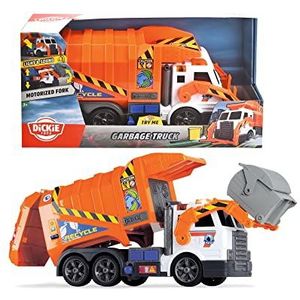 Dickie Toys - Vuilniswagen - Speelgoedauto - Accuvork met vuilnisbak - Kiepfunctie - Licht & geluid - Inclusief batterijen - 46 cm hoog - Vanaf 3 jaar