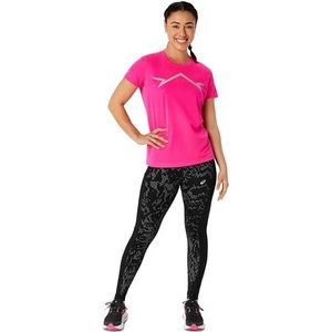 ASICS Lite-Show SS Top T-shirt voor dames, Pink Glo, L