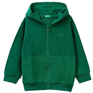 United Colors of Benetton Sweatshirt met capuchon voor kinderen en jongens, bosgroen 1u3, 2 jaar