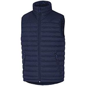 Delta Plus GDOONBMPT gewatteerd vest van ripstop-polyamide met PU-coating, marineblauw-koningsblauw, maat S