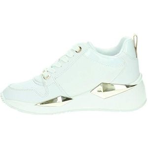 GUESS Dames TALLYN Carry Over Sneaker, 8 UK Wit, Wit, 41 EU