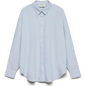 Vmparis - Ls VMA Noos T-shirt - Oxford Ample - Vieux Bleu