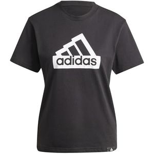 adidas Dames MODERN ESSENTIALS GRAPHIC TEE, BLACK, XXS