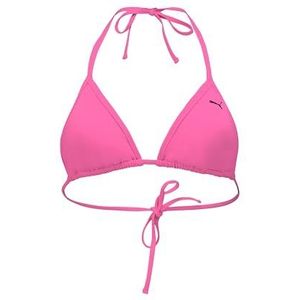 PUMA Swim Women Triangle Bikini TOP 1P, fluor-roze, S