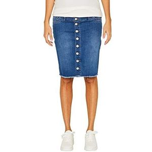 Esprit Maternity Rok Denim OTB Damesrok, Blauw (Medium Wash 960), 34 NL