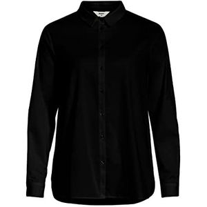 OBJECT Dames OBJROXA L/S los shirt NOOS blouse, zwart, 38, zwart, 38
