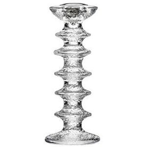 Iittala Festivo Kandelaar, glas, zilver helder, 5 x 5 x 21,5 cm