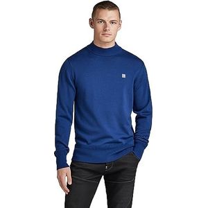 G-STAR RAW Premium Core Mock Neck Gebreide trui, blauw (Ballpen Blue D21932-b692-1822), XS