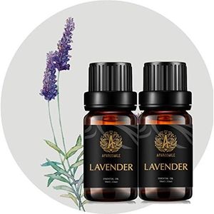 aromatherapie lavendel etherische olie set, 100% pure lavendel etherische olie voor diffuser, luchtbevochtiger, massage, 2*10ml aromatherapie lavendel etherische olie set voor luchtverfrisser