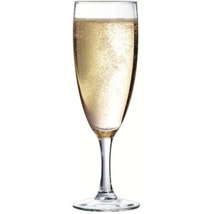 Arcoroc - Collectie Elegance – 6 champagneglazen 17 cl van glas – professioneel gebruik – gemaakt in Frankrijk – versterkte verpakking, geschikt voor online verkoop