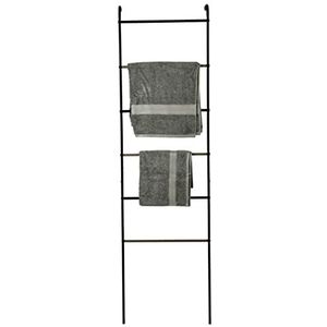 Iris Ohyama, Ladderkast / Metalen kapstok / Metalen kapstok, Inclusief verwijderbare haken, Design & Modern, Kantoor, Woonkamer, Entree - Metal Garment Rack - PI-L160 - Zwart