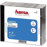 Hama CD-lege hoes, standaard, 5-pack, transparant/zwart