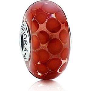 Pandora Dames Charm Murano Glas Oversize Exotic Red 790697