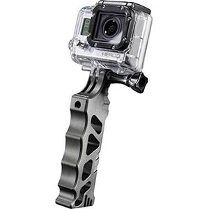 Mantona Handgreep aluminium steadyGoPro Mount (opname en 3 x 1/4 inch schroefdraad, CNC aluminium, geschikt voor GoPro Hero 11 10 9 8 7 6 5 4 3+, Session en andere compatibele actiecameras)