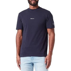 Replay Heren T-shirt, Midnight Blue. 576, 3XL