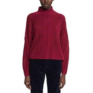 edc by ESPRIT Dames 112CC1I314 trui, 615/kersenrood, XS