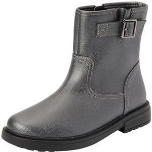 Geox - J Eclair Girl B - Bikerlaarzen - Gun - Leer