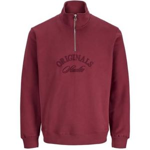 JACK & JONES Jorbleecker Branding Sweat High N Bf Pls - Plus Size, Tibetaans rood., 4XL