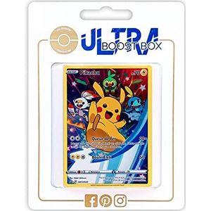 Pikachu SWSH020 Full Art - Ultraboost X Epée et Bouclier 4 Voltage Éclatant - Doos met 10 Franse Pokemon kaarten