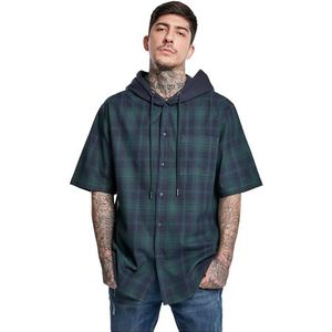 Urban Classics Heren Hooded Short Sleeve Hooded T-Shirt, Donkerblauw, L