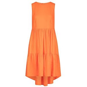 Mint & Mia Zomerjurk, puur linnen, oranje, 44