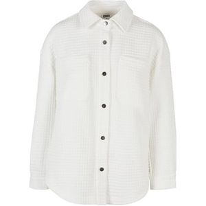 Urban Classics Damen Sweater Ladies Quilted Sweat Overshirt white L