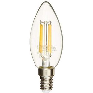 LED Retro Switch DIM kaarsvorm, E14, eenvoudig dimmen via lichtschakelaar, warm wit licht (2700 K), 4 W, 470 lumen