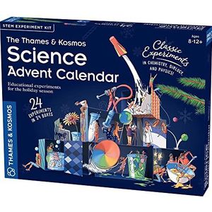 Thames & Kosmos - STEM: Adventskalender - Klassieke experimenten: scheikunde, biologie en natuurkunde - Science Kits voor volwassenen en kinderen, leeftijd 8+ - 661007