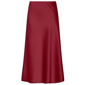 Satijnen Midi-Rok - Zwart - Gerecycled Polyester