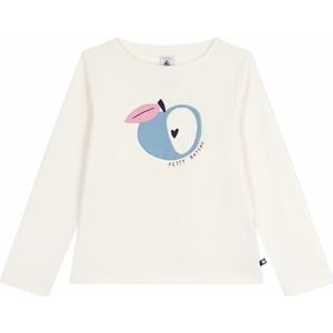 Petit Bateau T-shirt met lange mouwen van bedrukt katoen, Milk/Multico, 3 Jaren