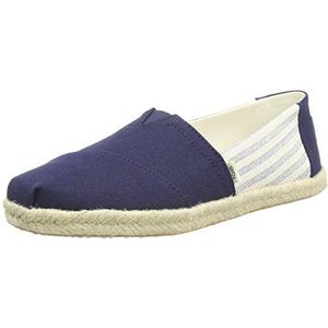 TOMS Dames Alpargata Rope Loafer Flat, Marineblauwe strepen, 36 EU